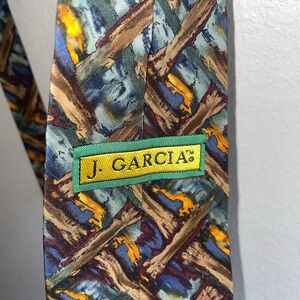 J. Garcia Abstract Pattern Tie silk